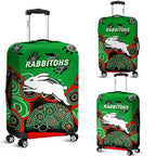 Rabbitohs Rugby Aboriginal Art Luggage Covers - LT12