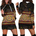 Hoodie Dress -  Snake Dot Panting Art - Vibe Hoodie