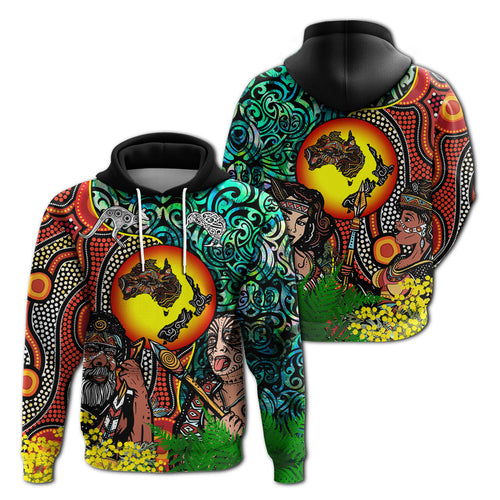 Australia Aboriginal Kangaroo Combine New Zealand Maori Kiwi Bird Baseball Jacket - LT2