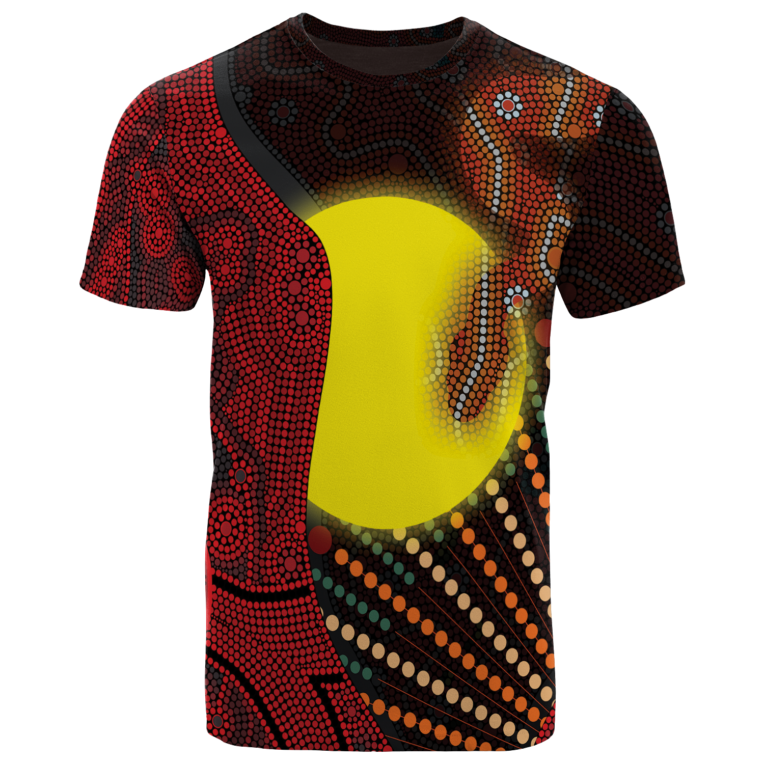 aboriginal-kid-t-shirts-indigenous-snake-sun-dot-painting