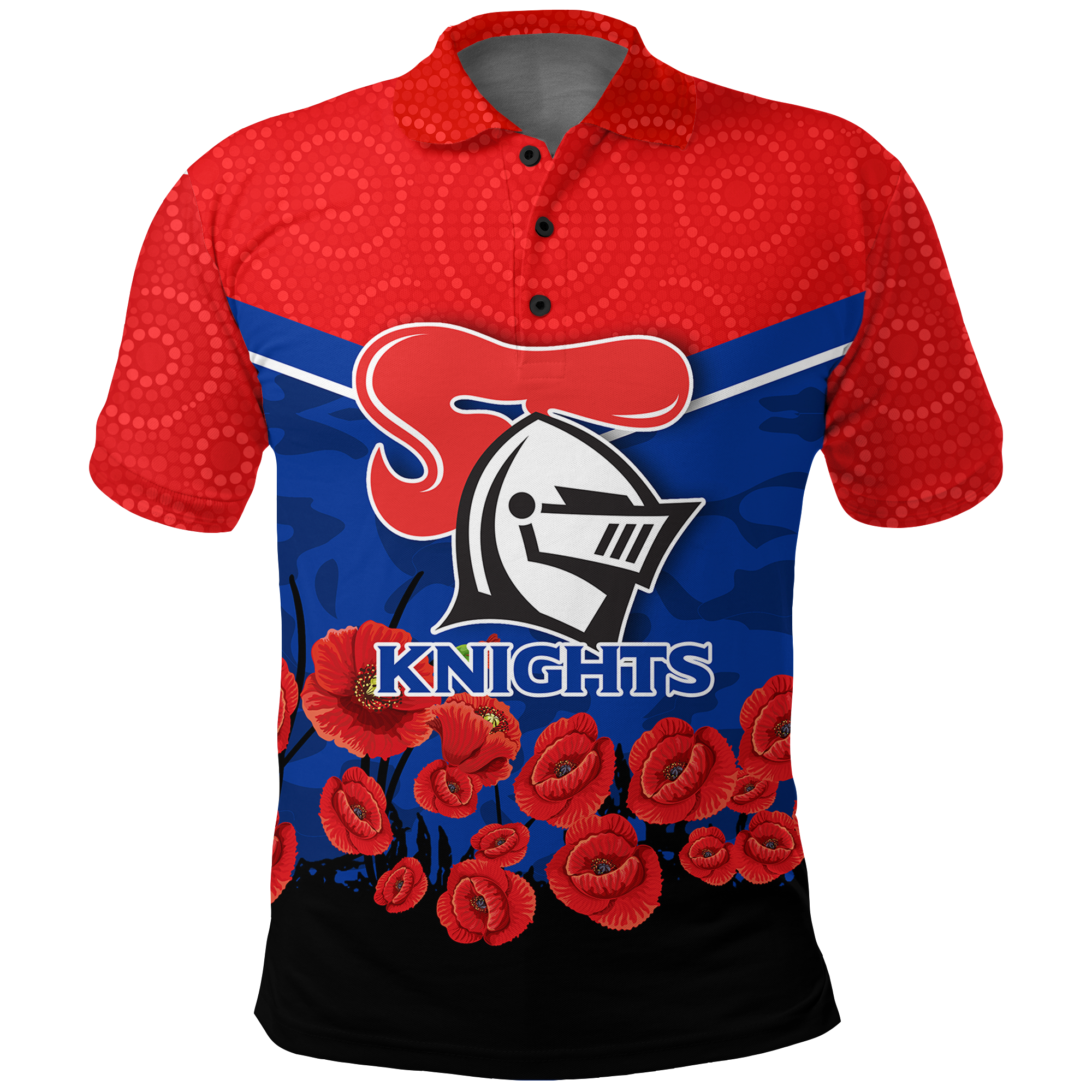 custom-personalised-newcastle-knights-anzac-day-indigenous-art-polo-shirt