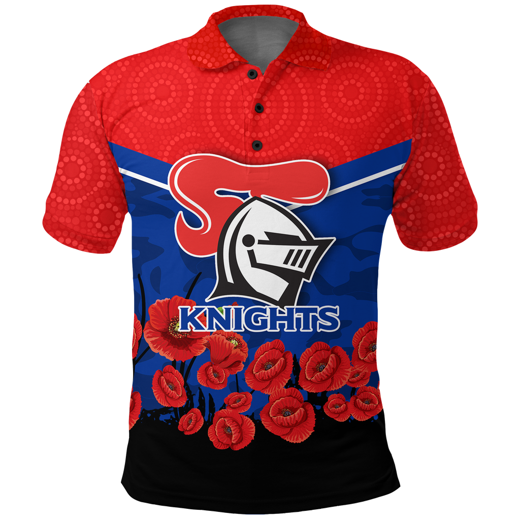 custom-personalised-newcastle-knights-anzac-day-indigenous-art-polo-shirt