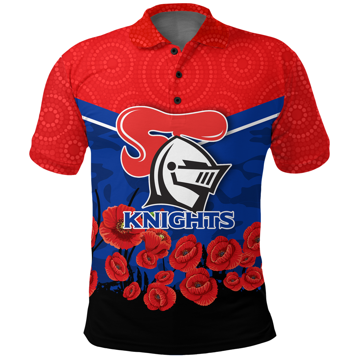 custom-personalised-newcastle-knights-anzac-day-indigenous-art-polo-shirt