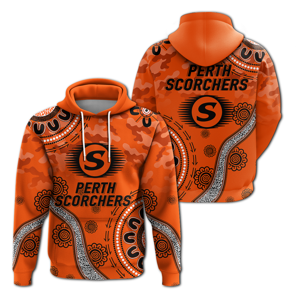Perth Scorchers ANZAC Day Aboriginal Hoodie - LT12