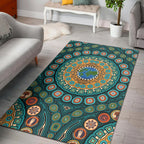area-rug-aboriginal-green-dot-painting-with-earth