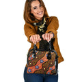 Shoulder Handbag - Aboriginal Dot Unique Style Turtle - Vibe Hoodie