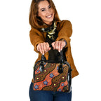 Shoulder Handbag - Aboriginal Dot Unique Style Turtle - Vibe Hoodie