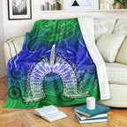 torres-strait-islands-premium-blanket-aboriginal-art-lizard-symbol-peace