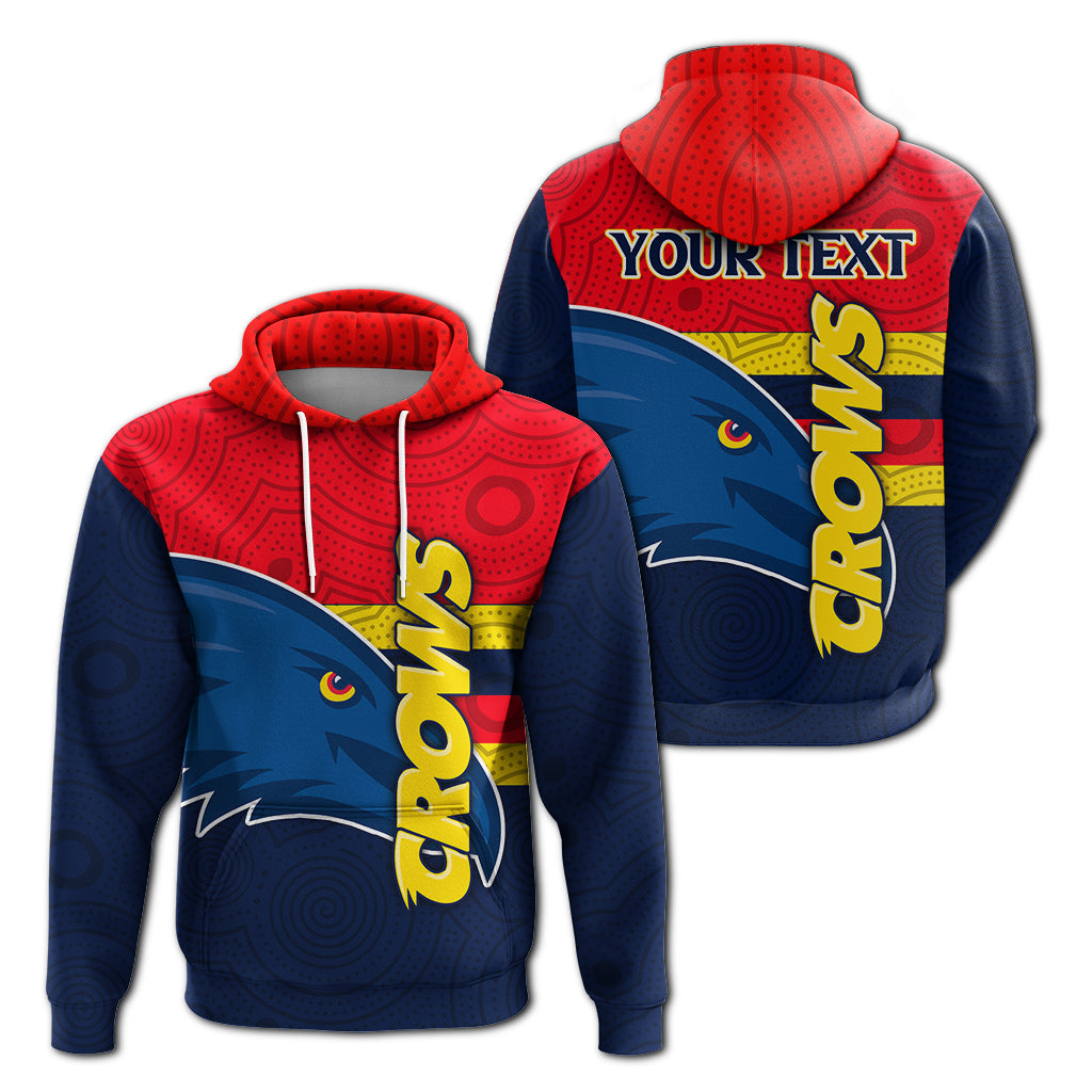 custom-personalised-adelaide-crows-hoodie-aboriginal-dot-painting
