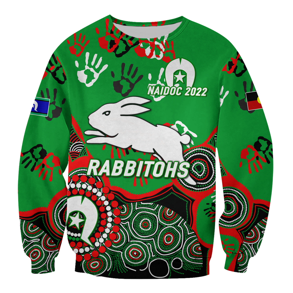 custom-personalised-rabbitohs-rugby-naidoc-2022-aboriginal-sweatshirt