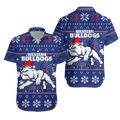 Western Bulldogs Hawaiian Shirt - Christmas Ugly Style