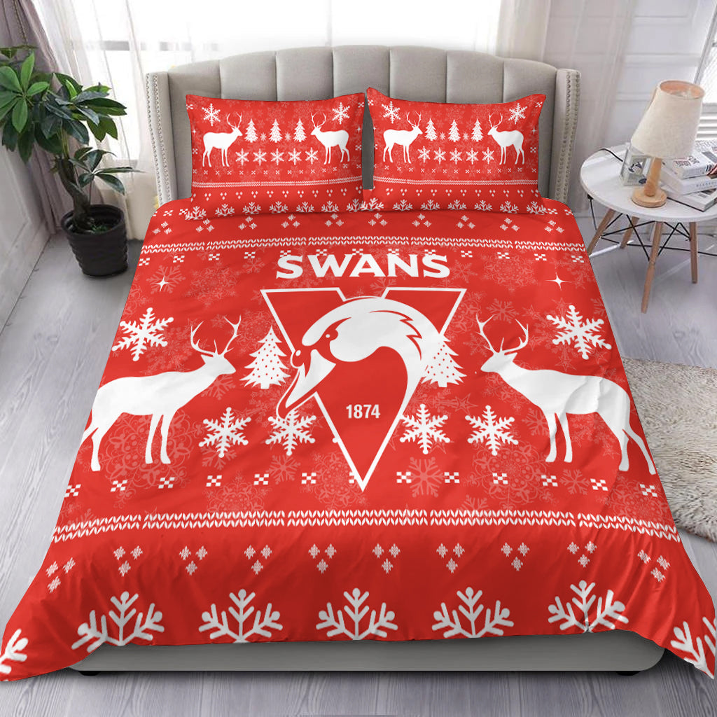 sydney-swans-bedding-set-christmas-ugly-style