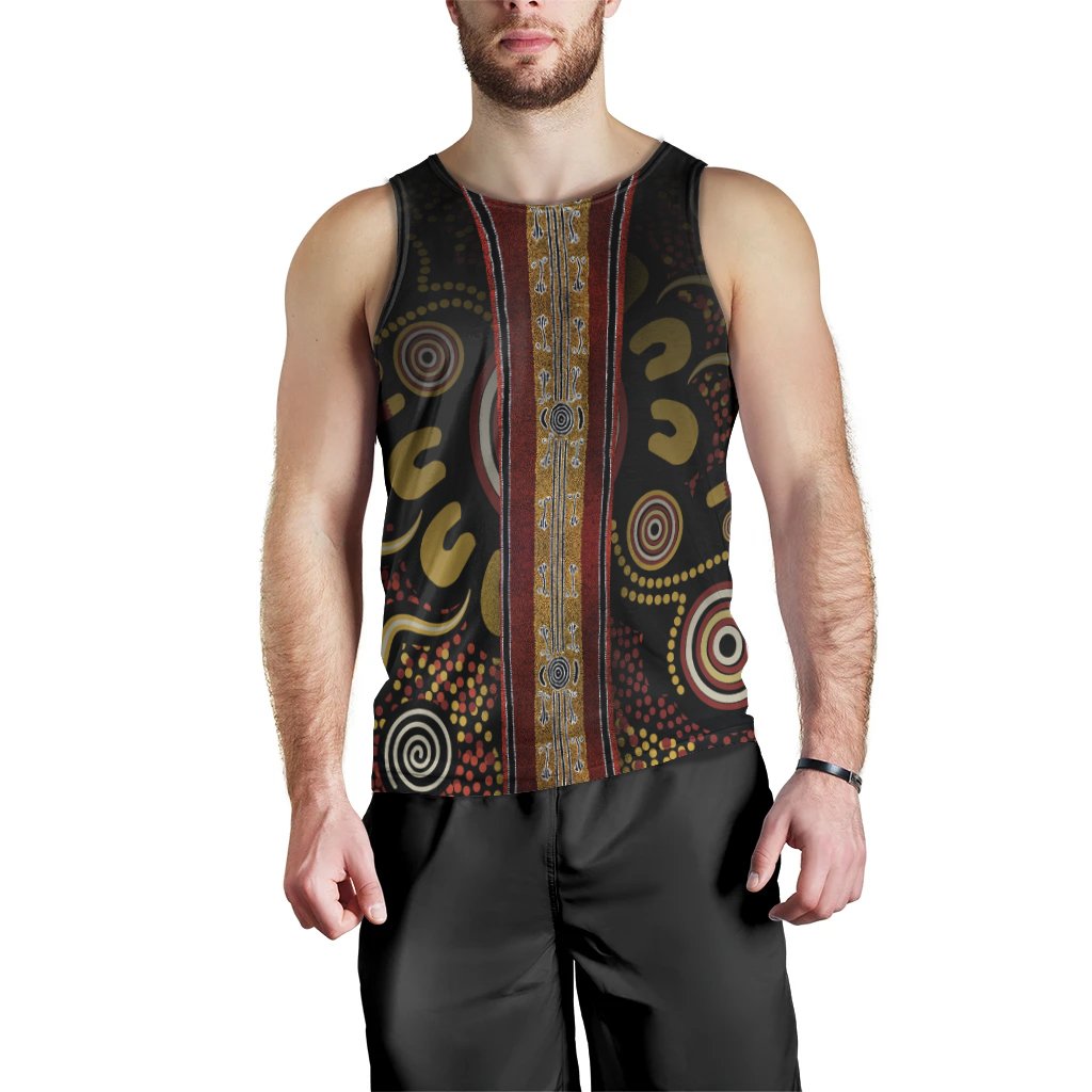 men-tank-aboriginal-dot-panting-art-stripe-lines
