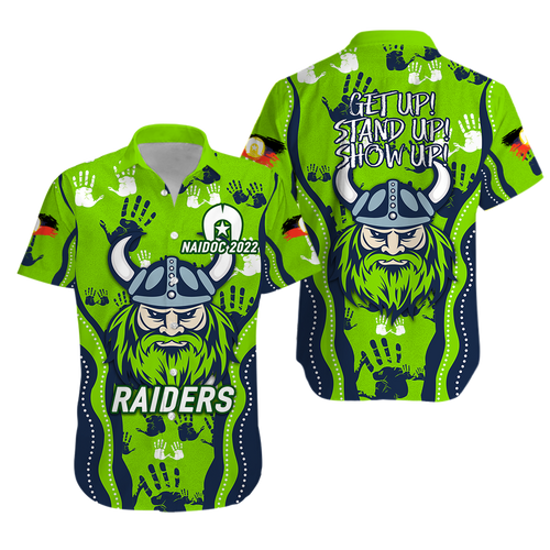 Canberra Raiders Rugby NAIDOC 2022 Aboriginal Hawaiian Shirt