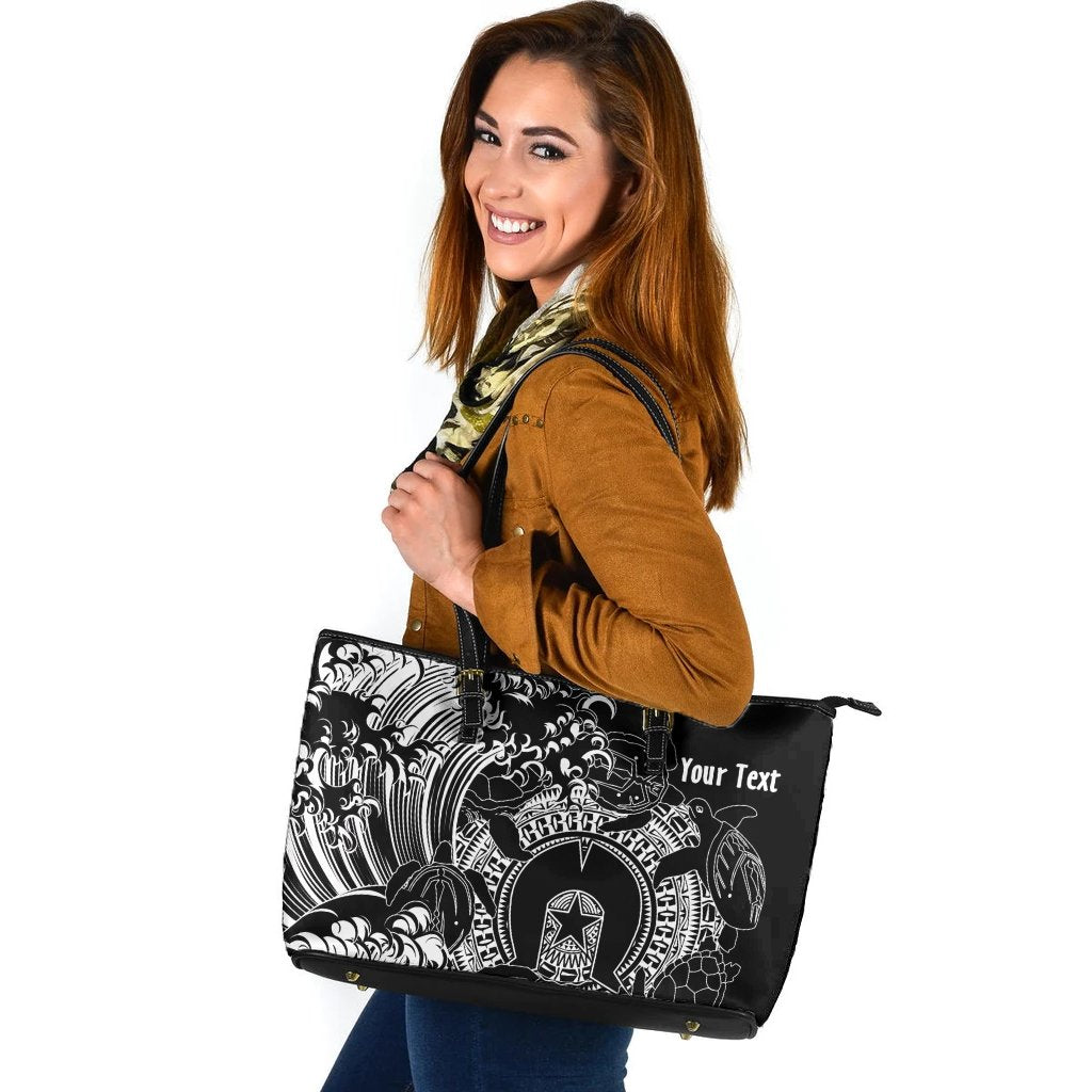 customaboriginal-leather-tote-bag-torres-strait-islands-in-wave-black