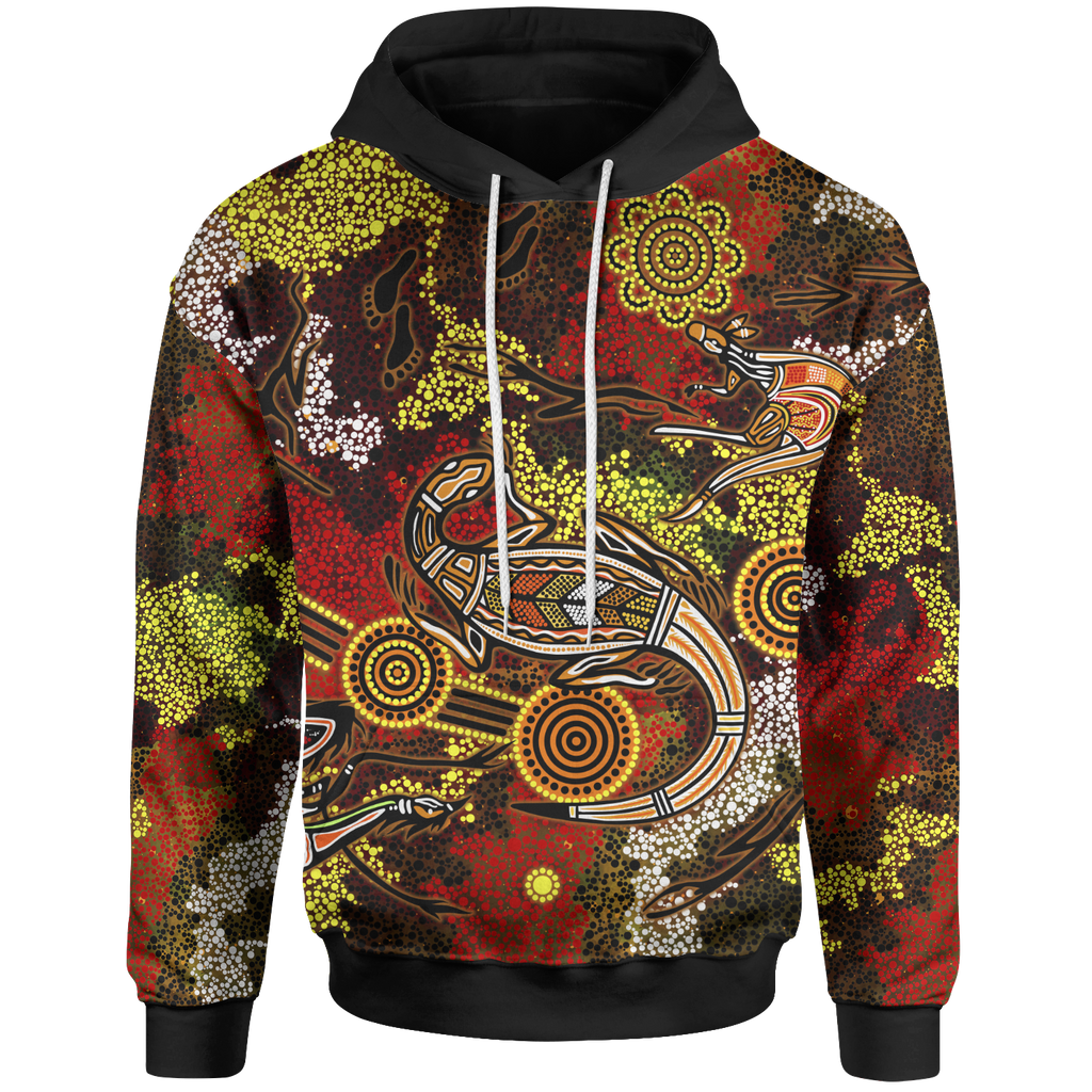 aboriginal-hoodie-kangaroo-and-lizard-dot-painting-art