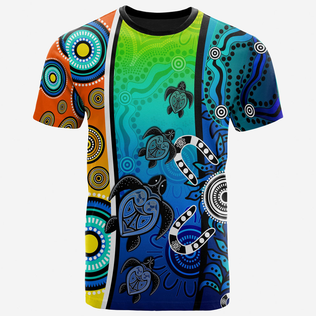 aboriginal-t-shirts-indigenous-turtle-dot-painting-art