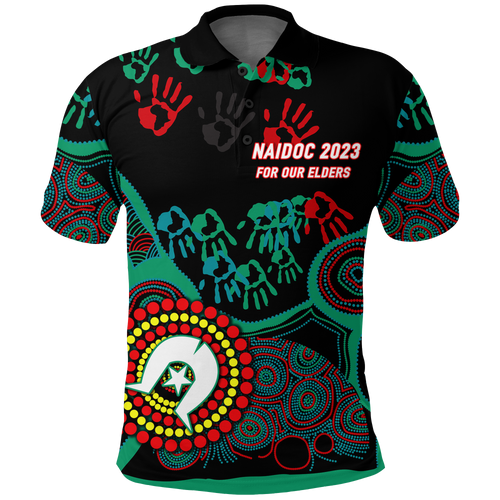 NAIDOC Week 2023 Aboriginal Art For Our Elders Polo Shirt