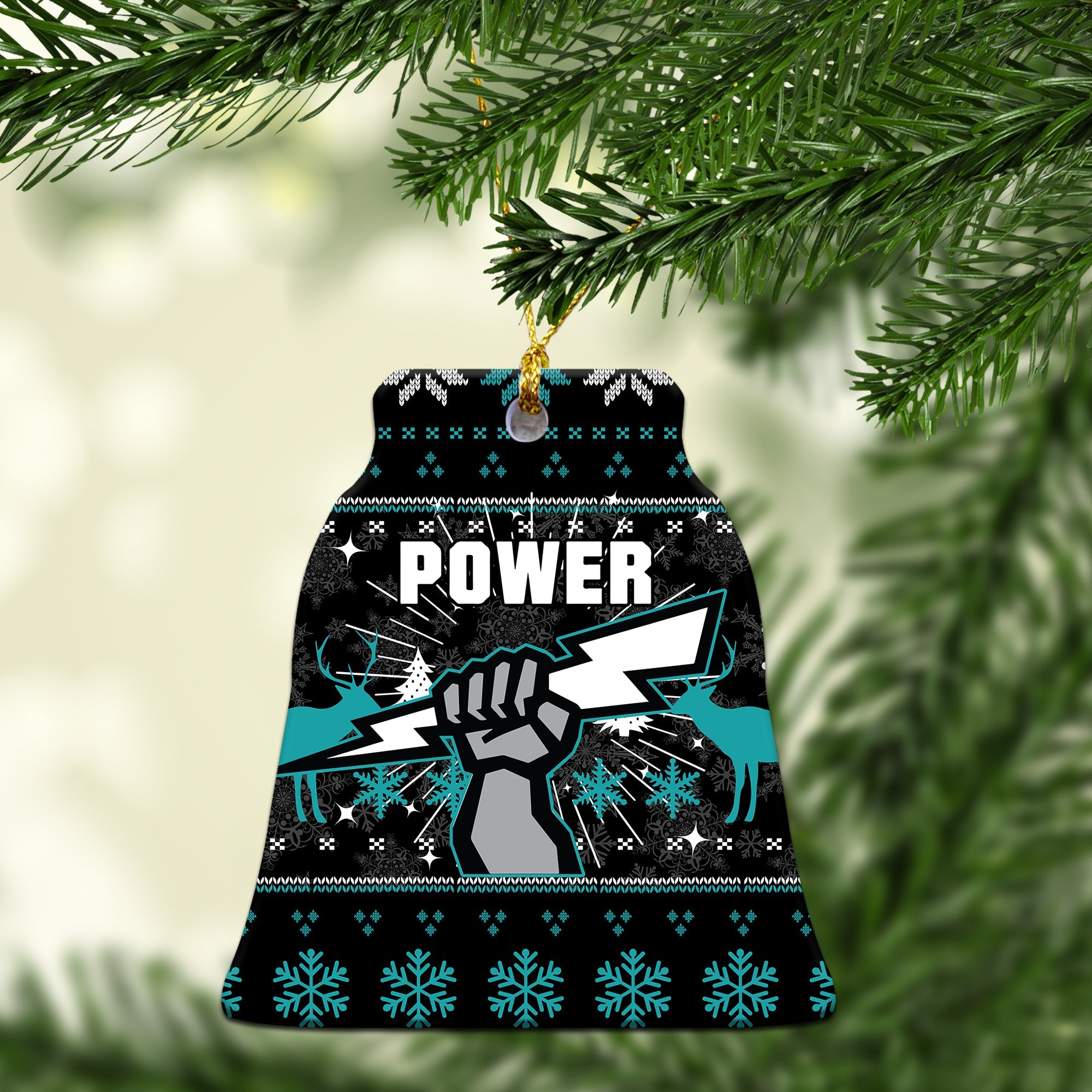 port-adelaide-christmas-ornament-christmas-ugly-style