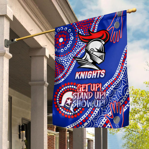 Knights Rugby NAIDOC 2022 Aboriginal Garden Flag - LT12