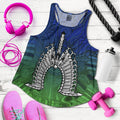 Torres Strait Islander Women's Racerback Tank - Dhari Mask - Vibe Hoodie