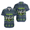 Canberra Raiders Hawaiian Shirt - Christmas Ugly Style