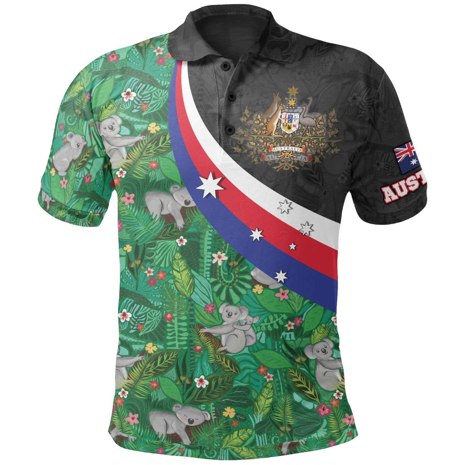 polo-shirt-australia-coat-of-arms-with-koala-patterns