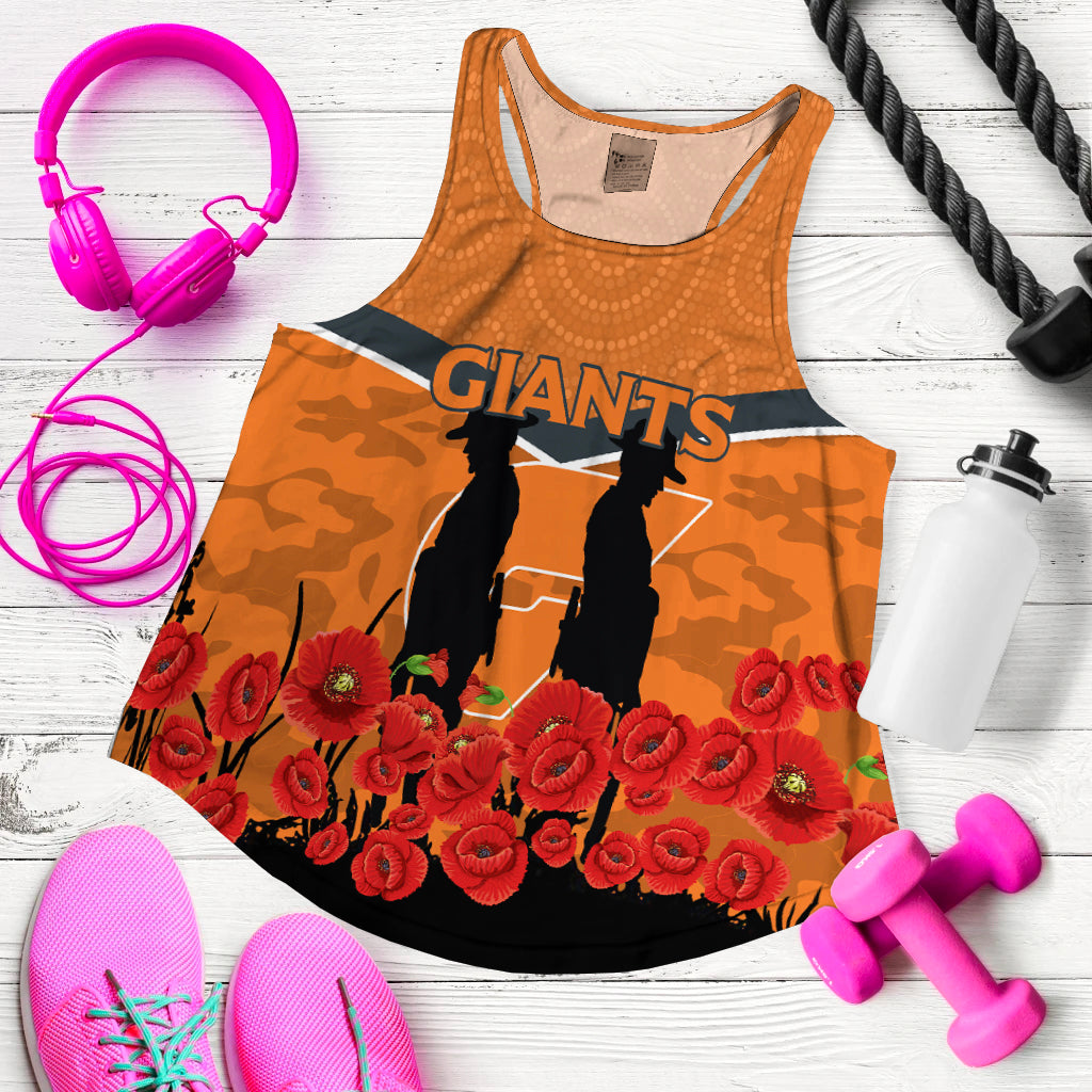 Giants Anzac Day Women Tank Top - Indigenous Art