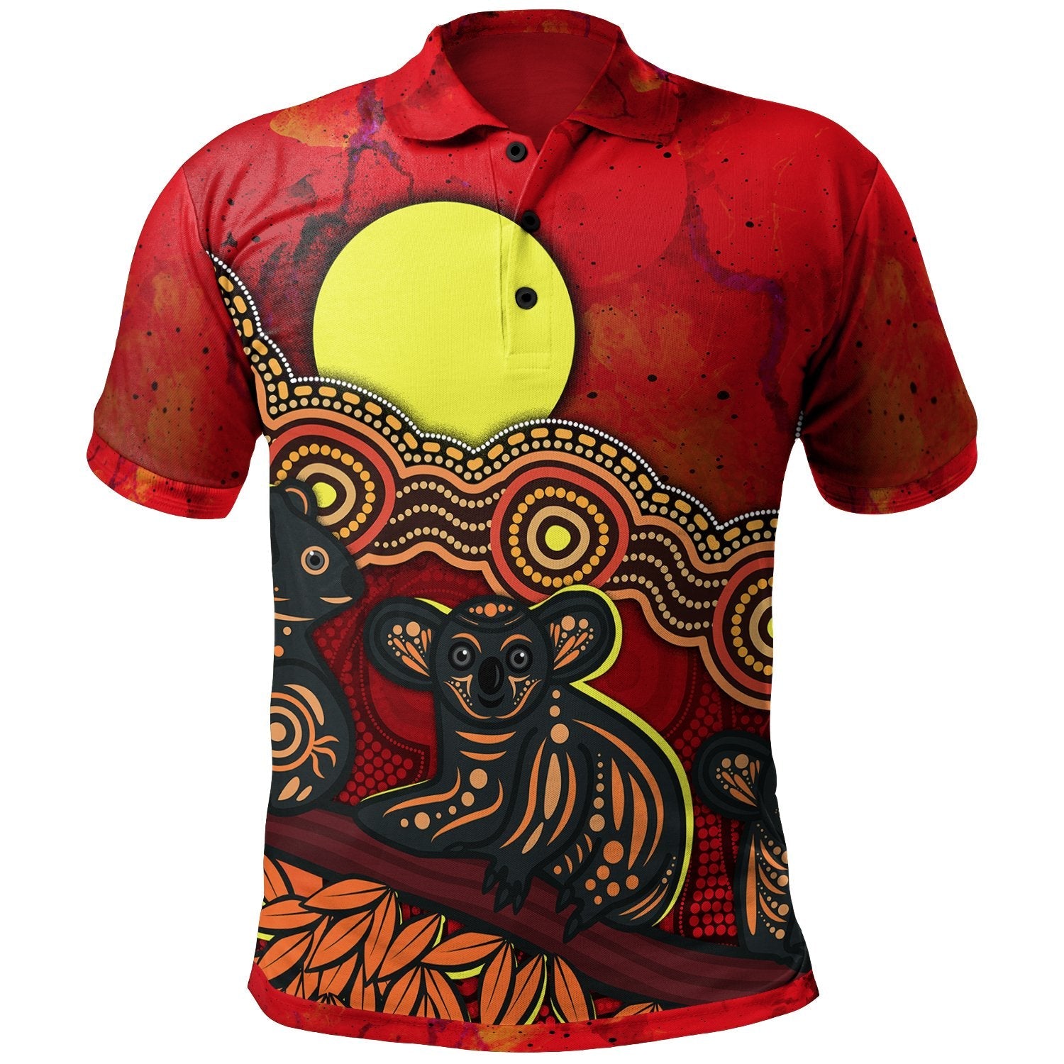 aboriginal-polo-shirt-australian-indigenous-koala