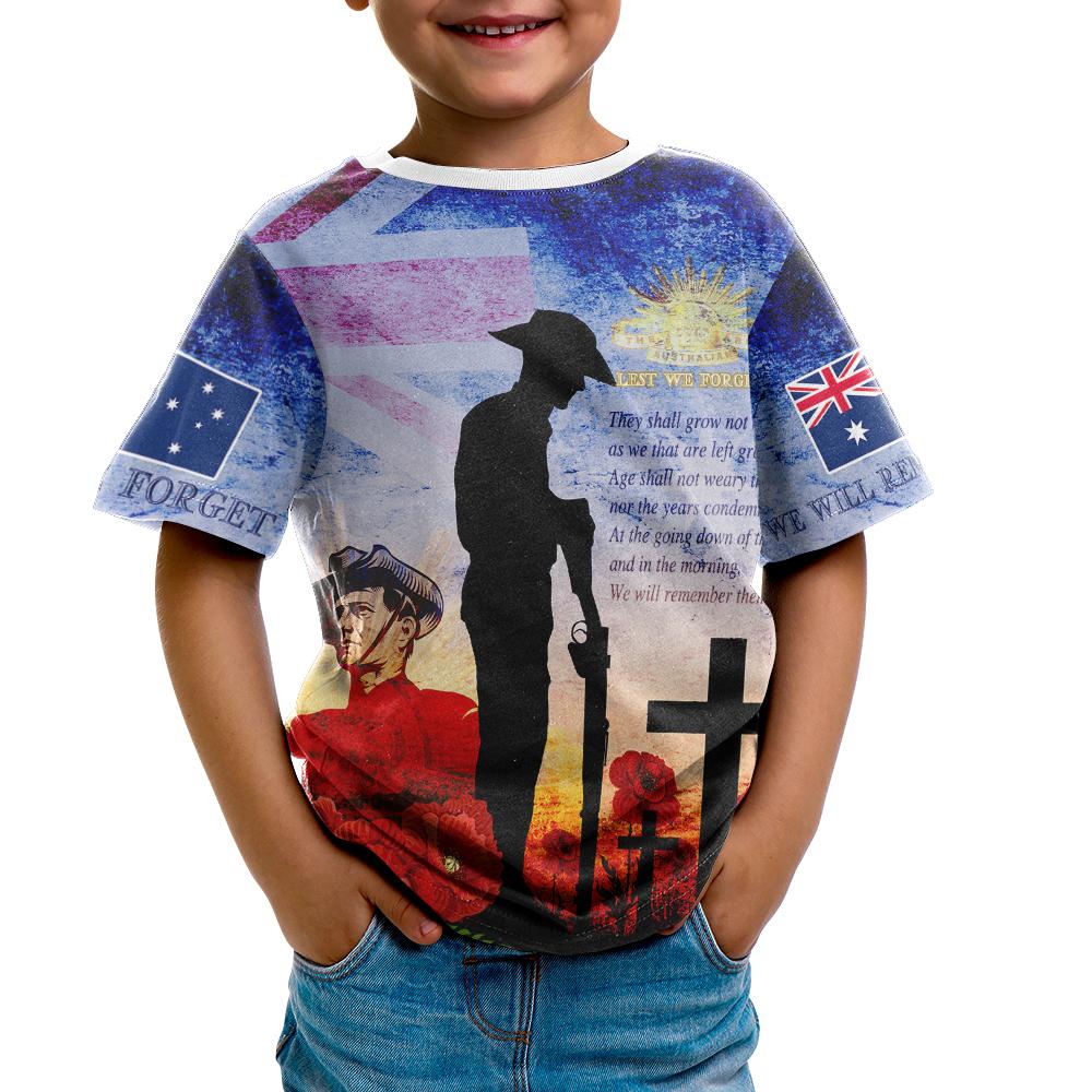anzac-kid-t-shirts-anzac-2020-lest-we-forget-the-australian-army