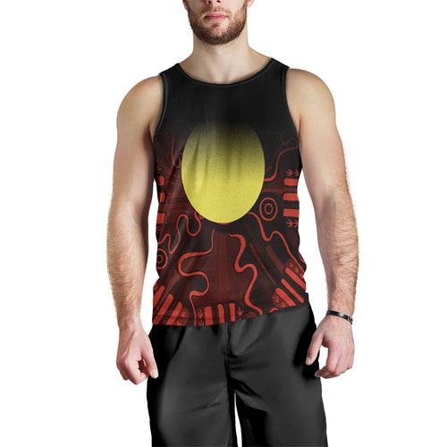 aboriginal-mens-tank-top-indigenous-flag-grunge-style