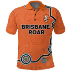 custom-personalised-brisbane-roar-polo-shirt-indigenous-dot-painting-art