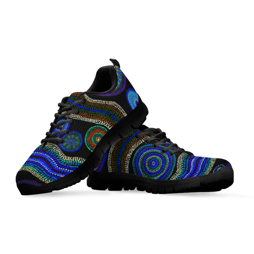 sneaker-aboriginal-dot-unique-style-blue