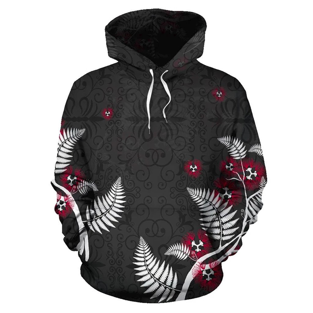 new-zealand-pohutukawa-silver-fern-hoodie