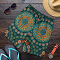 mens-shorts-aboriginal-green-dot-painting-with-earth