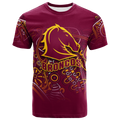 (Custom Personalised) Brisbane Broncos Rugby Indigenous T-Shirt - LT12