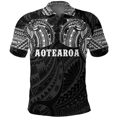aotearoa-maori-tattoo-black-and-white-polo-t-shirt