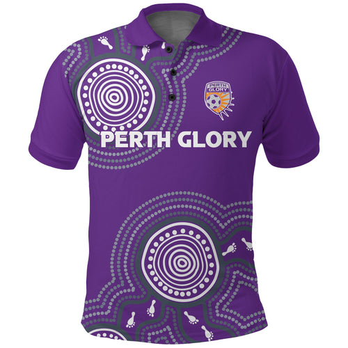 custom-personalised-perth-glory-polo-shirt-indigenous-dot-painting-art