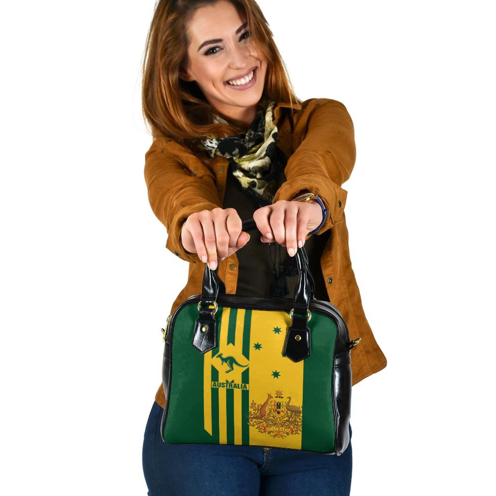 Shoulder Handbag -  Australia Kangaroo Sign National Color - Vibe Hoodie