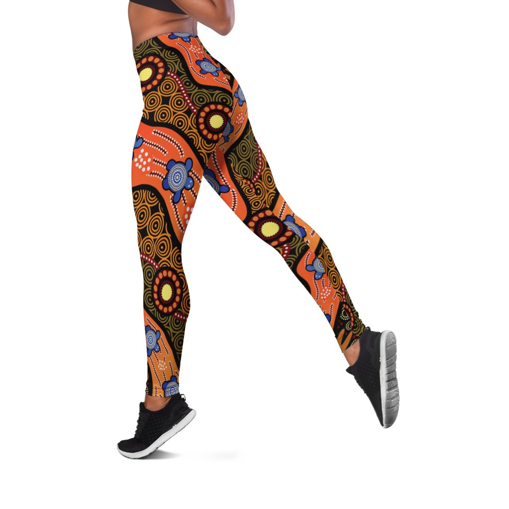 legging-aboriginal-dot-unique-style-turtle