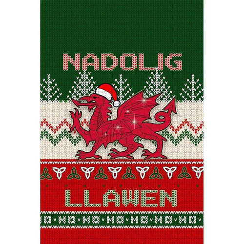 wales-xmas-puzzle-welsh-dragon-nadolig-llawen-ugly-christmas-style-green
