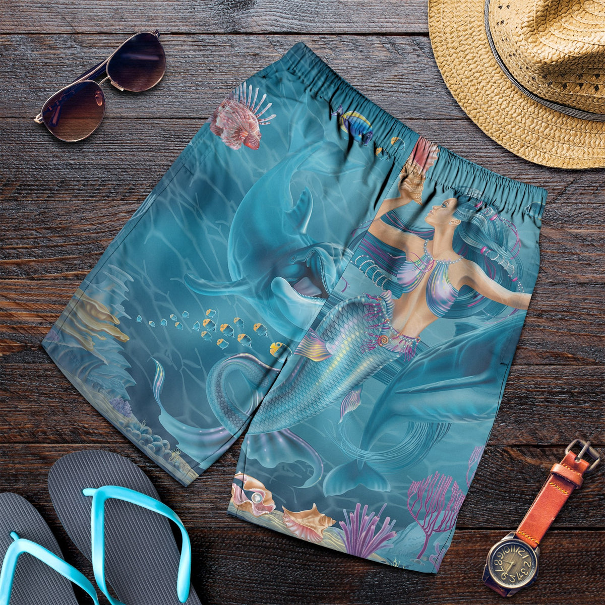 men-short-australia-beautiful-mermaid-with-dolphin