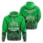 Melbourne Stars Aboriginal Art Cricket 2022 Hoodie - LT12