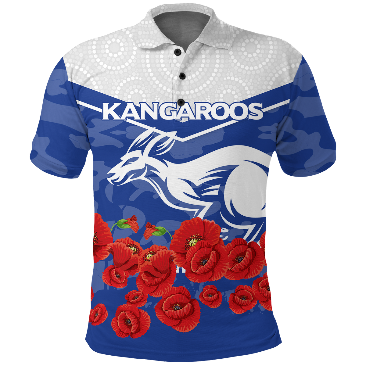 kangaroos-anzac-day-indigenous-art-polo-shirt