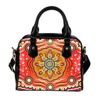 Aboriginal Shoulder Handbag - Indigenous Art Patterns Ver01 - Vibe Hoodie