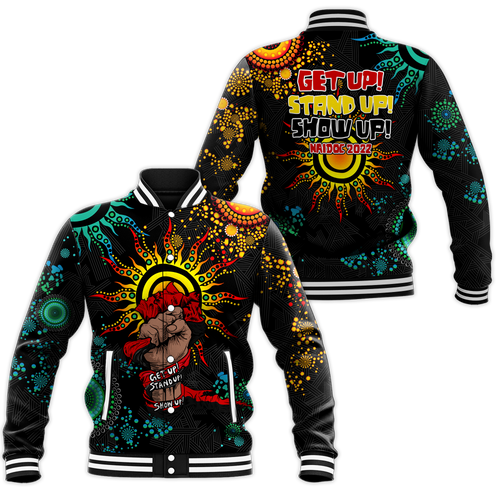 NAIDOC Week 2022 Aboriginal Art Unique Baseball Jacket