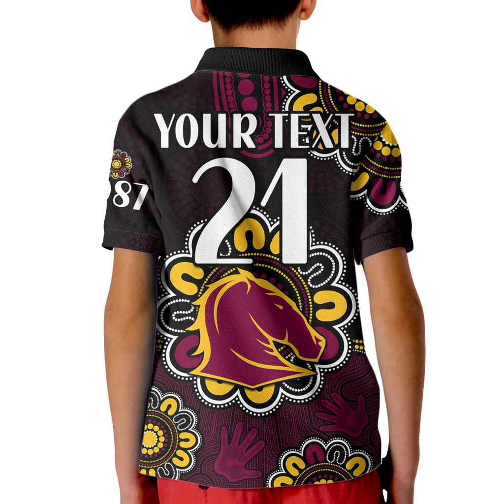 custom-personalised-nrl-brisbane-broncos-rugby-1987-aboriginal-kid-polo-shirt