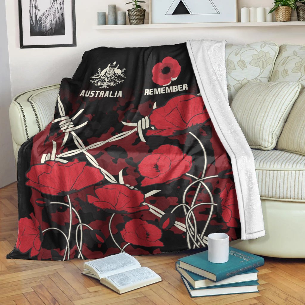 anzac-premium-blanket-anzac-with-remembrance-poppy-flower