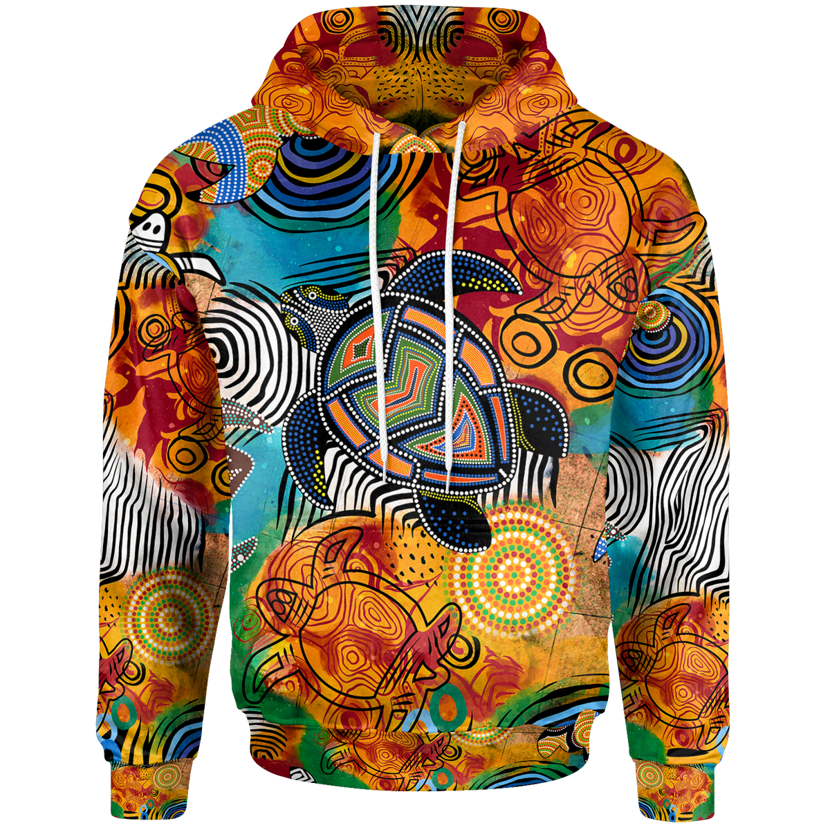 aboriginal-hoodie-turtle-indigenous-art
