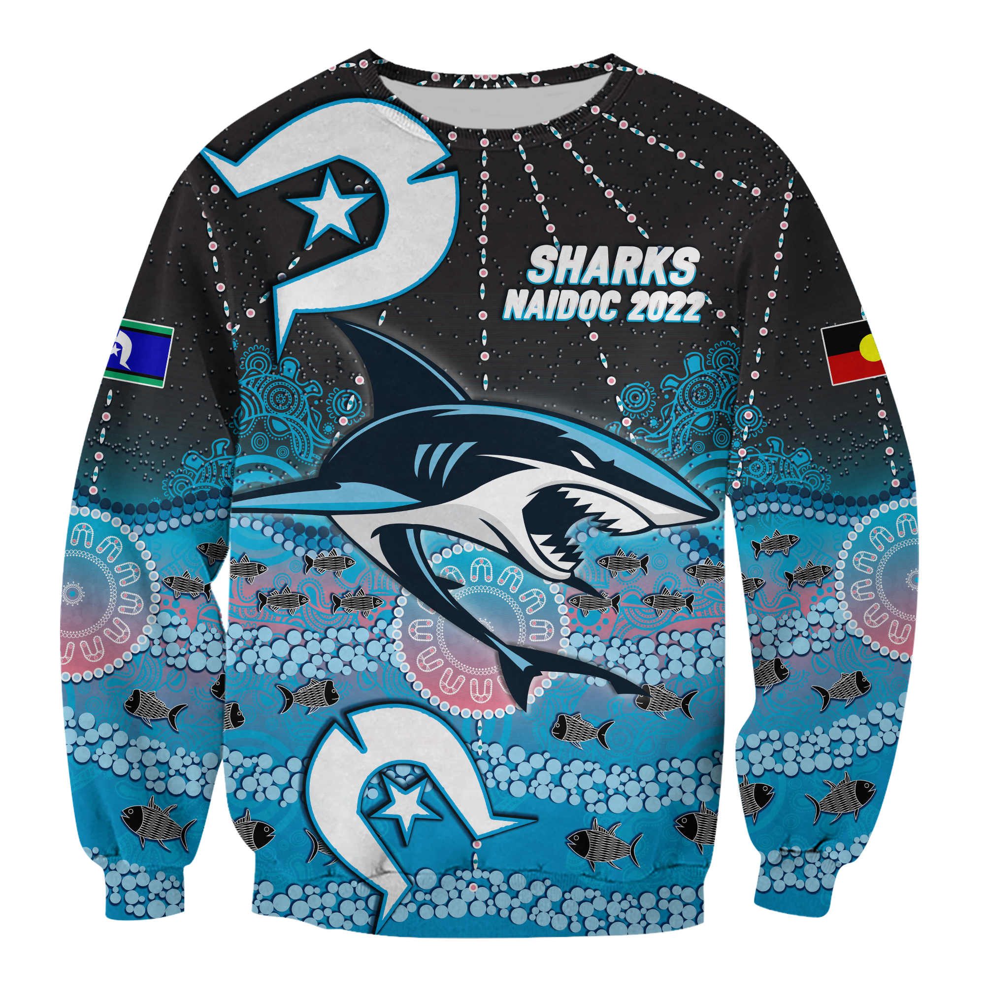 custom-personalised-sharks-rugby-naidoc-2022-aboriginal-sweatshirt